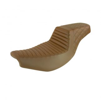 Saddlemen I14-07-176BR Indian Front Tuck-n'-Roll/Rear Lattice Stitch Brown Step-Up Seat