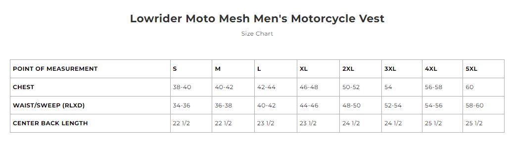 First Manufacturing Lowrider Moto Mesh Men's Motorcycle Vests - Image 13