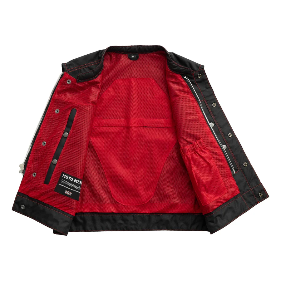 First Manufacturing Lowrider Moto Mesh Men's Motorcycle Vests - Image 15