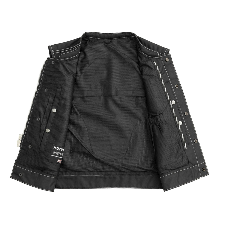 First Manufacturing Lowrider Moto Mesh Men's Motorcycle Vests - Image 2