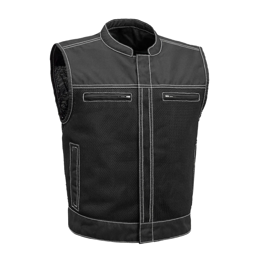 First Manufacturing Lowrider Moto Mesh Men's Motorcycle Vests - Image 9