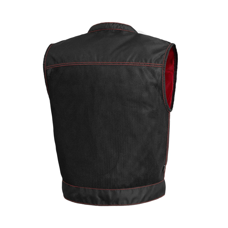 First Manufacturing Lowrider Moto Mesh Men's Motorcycle Vests - Image 16