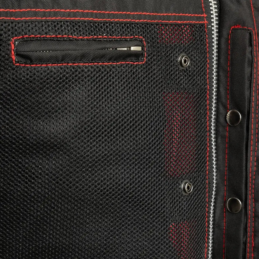 First Manufacturing Lowrider Moto Mesh Men's Motorcycle Vests - Image 17