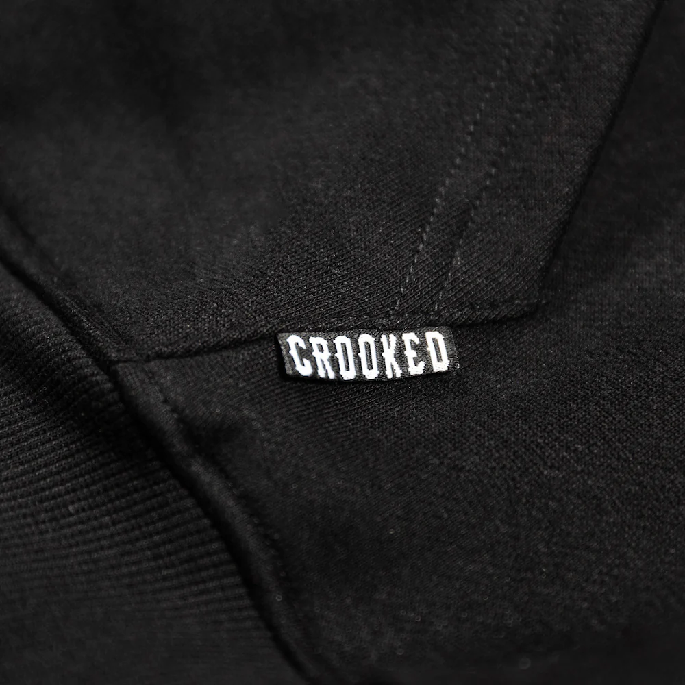 Crooked Clubhouse Diamond Bar Black Men's Hoodie - Image 2
