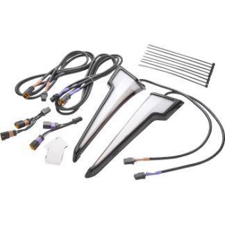 Ciro LLC 12201 Quill™ Fairing Light - w/Turn Signal - Black - FLHX