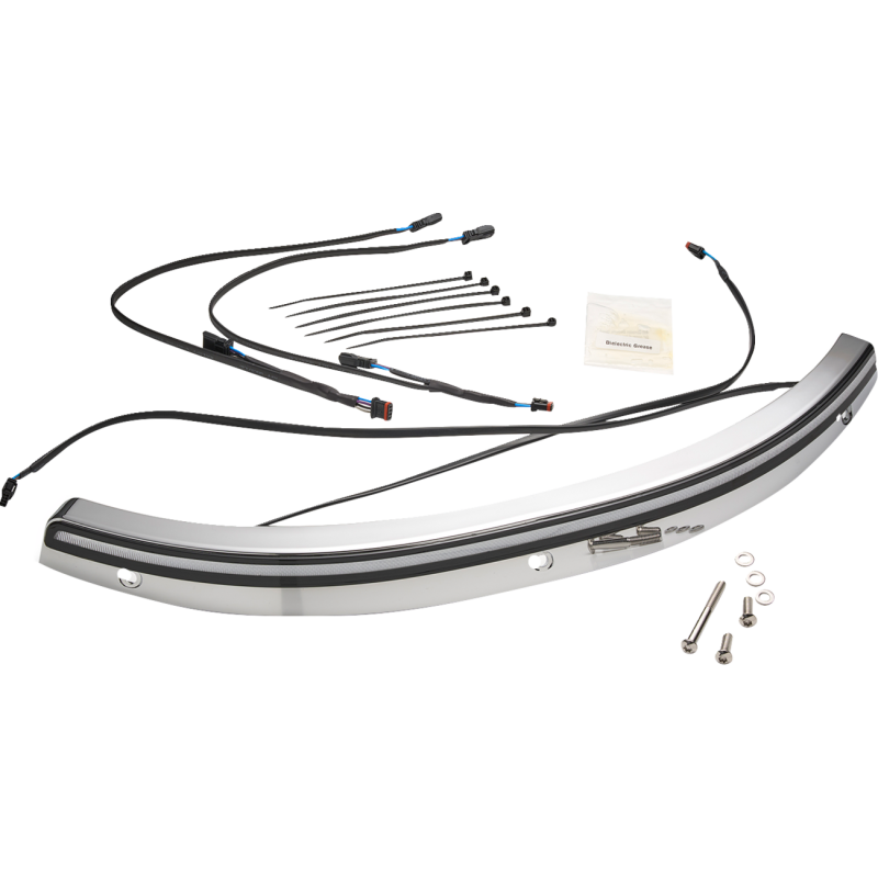 Ciro LLC 12000 Solaire LED Windshield Trim - Chrome