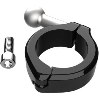 CIRO LLC 50131 Aluminum Clamp Kit - Ball Mount - 1-1/4" Handlebars - Black