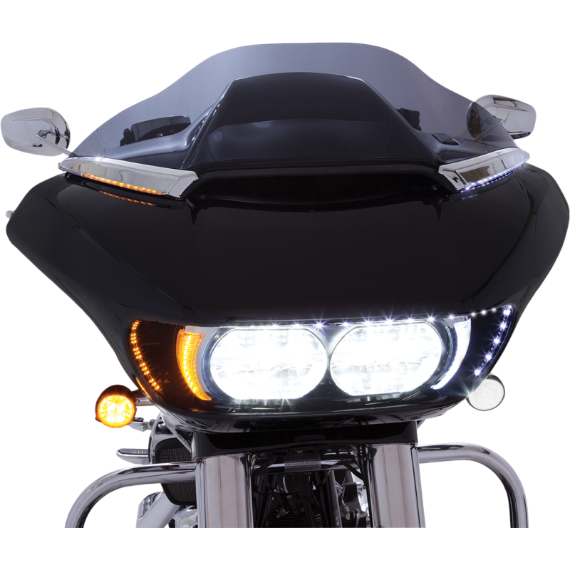 CIRO LLC 11050 Horizon LED Windshield Trim - Chrome - FLTR - Image 2