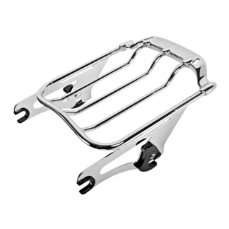 Hogworkz HW129146 Chrome Two Up Air Wing Luggage Rack 09-25 Touring